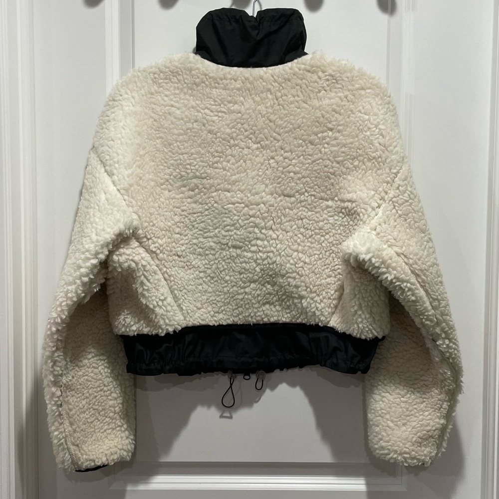 3.1 Phillip Lim Cropped Sherpa Bomber Jacket Size XS - Picture 9 of 10